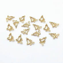 New arrival! 19x14mm 50pcs Copper/Cubic Zirconia Butterfly Charm for Necklace Making DIY parts,Jewelry Findings & Components 2024 - buy cheap