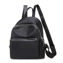 2019 nova mochila feminina preto saco de escola para adolescentes meninas moda à prova dwaterproof água náilon viagem sacos ombro 2024 - compre barato