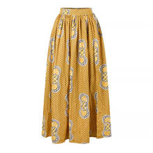 Women African Clothes Fashion Ankara Maxi Skirt 2022 Brand African Dashiki Print Skirts African Dresses for Women Robe Africaine 2024 - buy cheap