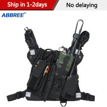 Abbree Radio Chest Harness Chest Front Pack Pouch Holster Vest Rig Chest Bag for Walkie Talkie Motorola Baofeng UV-5R TYT Wouxun 2024 - buy cheap