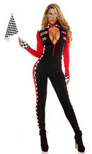 Women's Sexy Race Car Driver Costume Racing Girl Jumpsuit Uniform Long Sleeves 2024 - buy cheap