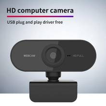 Cámara Web HD de 1080P con micrófono incorporado, Webcam con USB, Plug Play, vídeo de pantalla panorámica para PC, ordenadores portátiles de escritorio, 1080p 2024 - compra barato