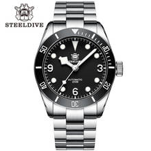 STEELDIVE 1958 Automatic Watch NH35 Arc Top Sapphire Mens Stainless Steel Diver Watch 200m C3 BGW9 Luminous Mechanical Watch 2024 - buy cheap