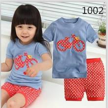 Novo verão crianças roupas do bebê meninos meninas roupas de algodão manga curta pijamas crianças pijamas conjunto l017 2024 - compre barato
