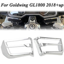 Para honda gold wing 1800 f6b gl1800 2018 + up novo frente chrome alto falante grille acessórios da motocicleta 2019 2020 2024 - compre barato