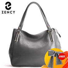 Zency 100% Genuine Leather Quality A+ Women Shoulder Bag Fashion Handbag Lady Casual Tote Hobos Female Crossbody Messenger Purse 2024 - buy cheap