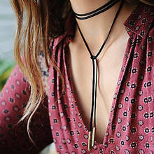 Black Lace Choker Tattoo Necklace Gothic Punk Velvet Long Pendant Women Collar Jewelry Chocker Necklaces 2024 - buy cheap