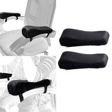 2PC Memory Foam Armrest Cushion Pad Office Home Chair Elbow Support Pillow Cover 2024 - buy cheap