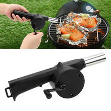 Portable Barbecue Fan  Hand-cranked Air Blower BBQ Tools Black Fire Bellows Tools  Picnic Camping Accessories 2024 - buy cheap