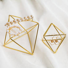 Simple Jewelry Iron Shelf Bedroom Dresser Ornament Cute Golden Metal Earrings Pendant Storage Holder Girl Gift 2024 - buy cheap