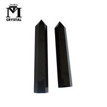 Natural Obsidian Crystal Hexagonal column Healing Crystal Wands Quartz Stone Ornament Home Decoration rock 2024 - buy cheap