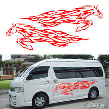 New Fine Galloping Horse Courageously Pioneering Car Sticker for Motorhome Camper Van RV Trailer KK Vinyl Decal Car Styling Jdm 2024 - buy cheap