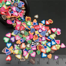 50g Heart Mix  Polymer Clay Sprinkle For Kids Diy ,Soft Clay For Craft Clay/Nail Art /Scrapbook Decoration DIY , Filler 2024 - buy cheap