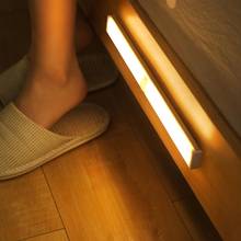 Ímã recarregável luz da noite pir sensor de movimento pode ser escurecido lâmpada para armário armário gaveta armário do armário portátil iluminação 2024 - compre barato
