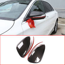 For LHD 2 Pcs ABS Car Rearview Mirror Cap Cover Trim For Mercedes Benz C W205 E W213 GLC-Class X253 S Class W222 Accessories 2024 - buy cheap