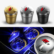 For Audi Q7 Car Ashtray with LED Light Cigarette Smoke Travel Remover Cylinder Car Smokeless Smoke Cup Holder Auto Accessories 2024 - buy cheap