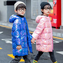 2020 New Autumn And Winter Children's Down Jacket Korean Fashion Clothes Coat Baby Boy Girl Thick Mid-length Hoode Parka Outwear 2024 - buy cheap