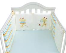 6 шт./компл. Дети младенческой кроватки бампер кровать протектор хлопковая одежда для малышей и детей постарше Vestidos/Детская кроватка для Жираф бампер для маленьких мальчиков и девочек, постельные принадлежности 2024 - купить недорого