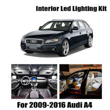 17 Bulbs White Canbus LED Interior Reading Map Light Kit Fit For Audi A4 B8 Avant 2009-2014 2015 2016 Dome Door Lamp No Error 2024 - buy cheap