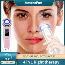 Инструменты для ухода за кожей лица AmazeFan, ультразвуковой массажер для ухода за кожей лица, устройство ЭМС, LED подсветка, Криотерапия, вибрация, радиочастотный ионный инструмент для красоты 2024 - купить недорого