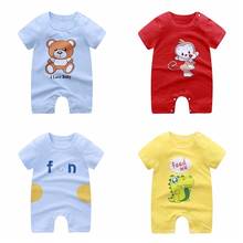 Baby Girl Costume 2021 Summer New Baby Short Sleeve Shorts Jumpsuit  Baby Boy Cotton Jumpsuit Newborn Baby Clothes 2024 - buy cheap