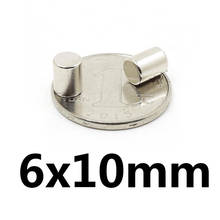 5/10/20 шт. 6x10 мм Поиск MinorMagnet Диаметр 6 мм x 10 мм оптом маленькие круглые магниты 6x10 мм неодимовый магнит диска 6*10 мм 2024 - купить недорого