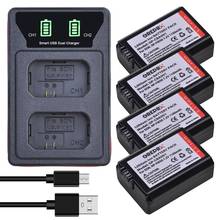 Bateria + carregador usb e tipo c led, 4 unidades, para sony alpha a6000 a6300 a7 7r a7r a7r ii a7ii 2024 - compre barato