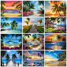 Evershine 5D Diamond Painting Seaside Landscape Full Square Rhinestone Mosaic Full Layout Embroidery Sale Home Decor Gift 2024 - buy cheap