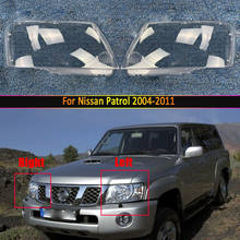 Lente do farol de carro para nissan patrol 2004 ~ 2011, capa de substituição do farol 2024 - compre barato