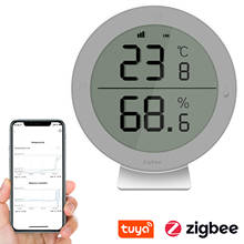 Tuya ZigBee Smart Temperature and Humidity Detector Wireless Temperature Humidity Sensors Compatible with Alexa Google Home 2024 - buy cheap
