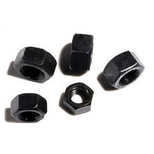 1pcs M18 M20 M22 M24 M27 M30 M36 hexagon lock nuts outer hex screw cap nut alloy steel black color GB6170 2024 - buy cheap