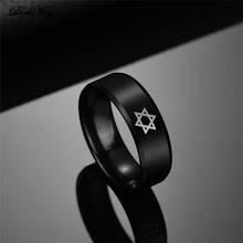DarkMag Pentagram Hexagon Rings for Women Stainless Steel Star of David Jewish Finger Ring Religious Amulet Anniversary Jewelry 2024 - buy cheap