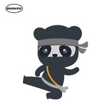 Hotmeini-adesivos de carro 13cm x 11.4cm, decalque para kung fu, ninja, panda, gráfico, motocicleta, laptop, à prova d'água, decalque de carro 2024 - compre barato