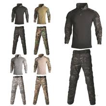 Camisas de combate para hombre, ropa táctica, uniforme militar CP, camuflaje, Multicam, Airsoft, traje del Ejército de EE. UU., ropa de trabajo transpirable, novedad 2024 - compra barato