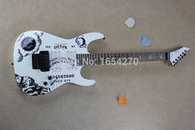 Guitarra Eléctrica blanca de alta calidad, instrumento musical de KH-2 Kirk Hammett Ouija, novedad, 150717 2024 - compra barato
