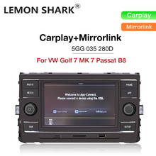 Lemon Shark Carplay 280D MIB Car Radio 1GB Bluetooth-compatible Mirrorlink MQB 5GG 035 280D For VW Passat B8 Golf 7 5GG035280D 2024 - buy cheap