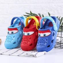 Summer Disney car garden shoes hollow cute hole shoes children's beach shoes non-slip breathable sandals size 24-35 2024 - buy cheap