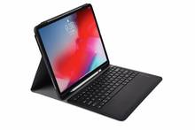 Capa para ipad pro 12.9 2018 com teclado sem fio, estojo para teclado de tablet, suporte para celular, caneta 2024 - compre barato