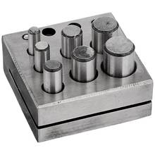 Round Disc Cutter 7 Punch Set Tool Metal Cutting Square Base Jewelry Jeweler 2024 - buy cheap