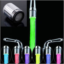 Light-up LED Water Faucet Changing Glow Kitchen Shower Tap Water Saving Novelty Luminous Faucet Nozzle Head Bathroom Light 2024 - buy cheap