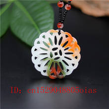 Natural Color Chinese Jade Windmill Pendant Necklace Charm Jadeite Jewelry Double-sided Hollow Carved Amulet Gifts for Her Men 2024 - buy cheap