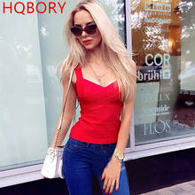 red elastic knitted rayon sexy women's 2018 new arrivals hl spaghetti strap bandage long top 2024 - buy cheap