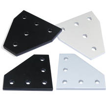 1 Piece 5 Holes 90 Degree 2020 3030 Series Joint Board Plate Corner Angle Bracket for 20S 30S Aluminum Extrusion Profile 2024 - buy cheap