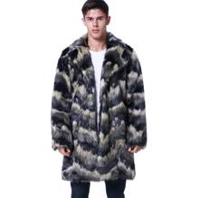 Autumn faux mink leather jacket mens loose clothes winter thicken warm fur leather coat men jaqueta de couro fashion 2024 - buy cheap