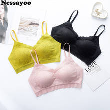 Lace Floral Bras Straps Bralette For Women Sexy Lingerie Breathable Wireless Bralette Underwear Push Up Bra Cotton Wireless Bras 2024 - buy cheap