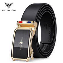 WILLIAMPOLO Men's Belts luxury brand man belt Genune Leather Strap Belt For Men Fashion Designer 2024 - buy cheap