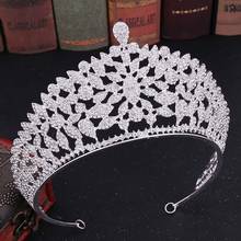 FORSEVEN Luxury Sparkling Crystal Crown Bridal Hair Dress Tiaras Women Diadem Bridal Hair Jewelry Accessories JL 2024 - buy cheap