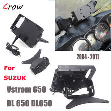 For SUZUKI V-Strom Vstrom DL 650 DL 1000 DL650 DL1000 2004-2013 2012 GPS Navigation Mobile Phone Handlebar Bracket Adapter Black 2024 - buy cheap