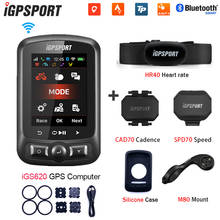 Igpsport-computador de ciclismo igs620 ant + com acessórios gps 2024 - compre barato