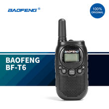 Baofeng-walkie-talkie BF-T6 para niños, Radio portátil de dos vías T6, nuevo regalo, 2020 2024 - compra barato